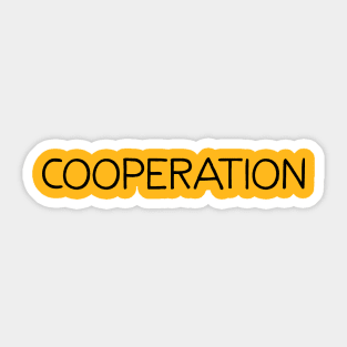 Cooperation Sticker